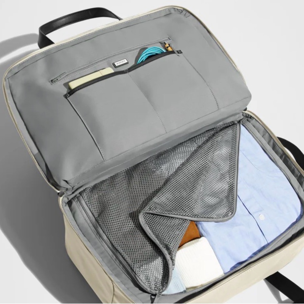 Away Cream and Black Travel Bag - Picture 5 of 6